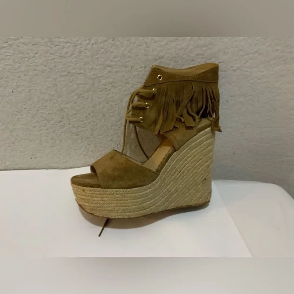 Ash Belinda Fringe‎ Sandals Espadrilles 38 US 8